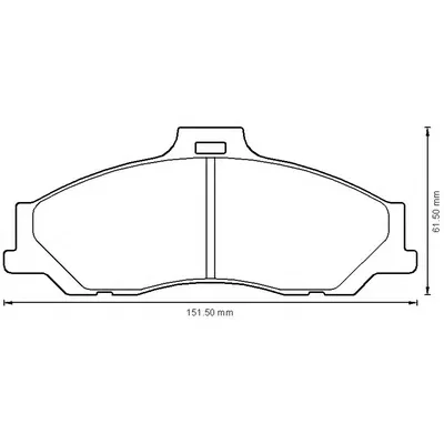 572537B BENDIX Тормозные колодки