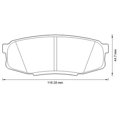 572597B BENDIX Тормозные колодки