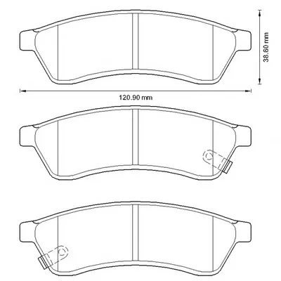 572633B BENDIX Тормозные колодки