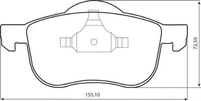 573003B BENDIX Тормозные колодки