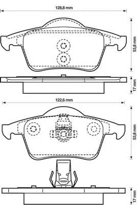 573021B BENDIX Тормозные колодки