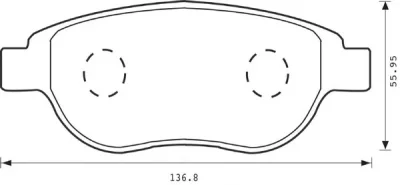 573031B BENDIX Тормозные колодки