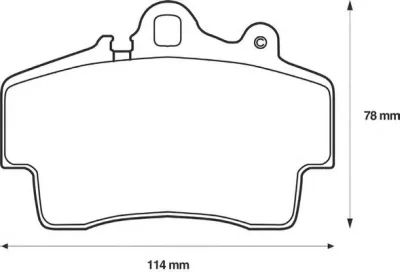 573043B BENDIX Тормозные колодки