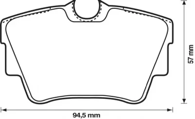 573059B BENDIX Тормозные колодки