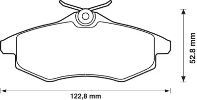 573083B BENDIX Тормозные колодки