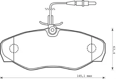 573095B BENDIX Тормозные колодки