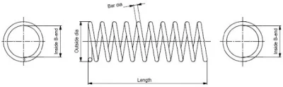 SP1158 MONROE Пружина ходовой части