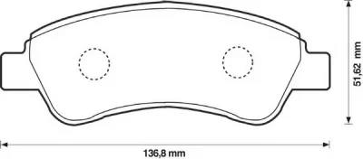 573183B BENDIX Тормозные колодки