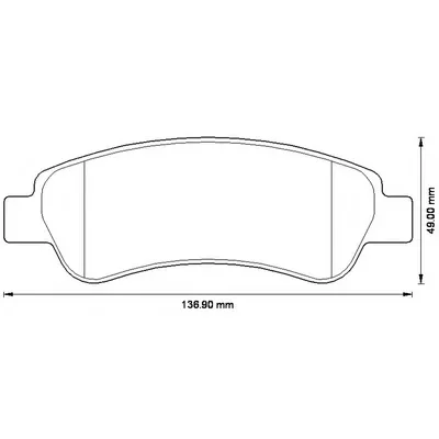 573274B BENDIX Тормозные колодки