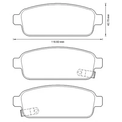 573335B BENDIX Тормозные колодки