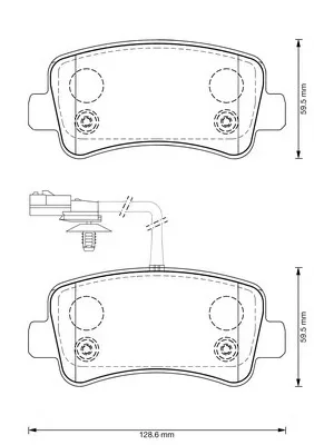 573359B BENDIX Тормозные колодки