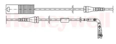 581372 BENDIX Датчик износа тормозных колодок