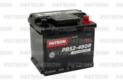 Стартерная аккумуляторная батарея PATRON PB52-480R