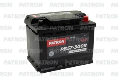 Стартерная аккумуляторная батарея PATRON PB57-500R