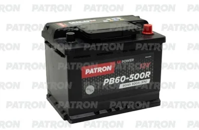 Стартерная аккумуляторная батарея PATRON PB60-500R