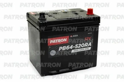 Стартерная аккумуляторная батарея PATRON PB64-520RA