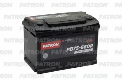 Стартерная аккумуляторная батарея PATRON PB75-660R