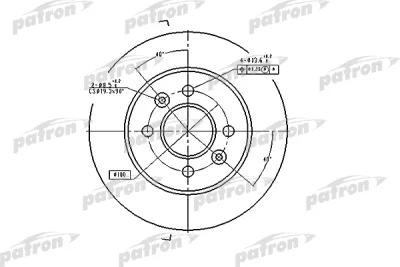 Тормозной диск PATRON PBD1030