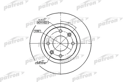 PBD1216 PATRON Тормозной диск