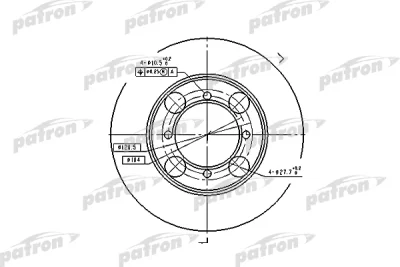 Тормозной диск PATRON PBD1428