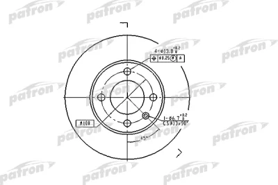 Тормозной диск PATRON PBD1516