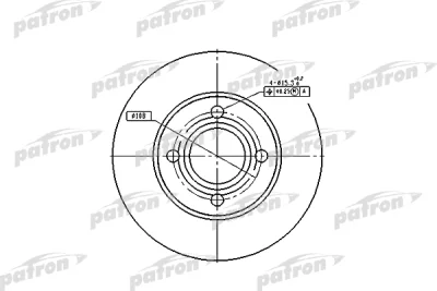 Тормозной диск PATRON PBD1521