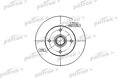 PBD1529 PATRON Тормозной диск