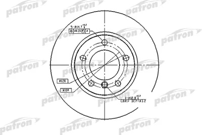 PBD1537 PATRON Тормозной диск