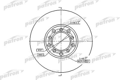 Тормозной диск PATRON PBD1573
