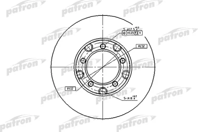 Тормозной диск PATRON PBD1577