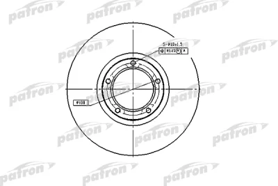 Тормозной диск PATRON PBD1653