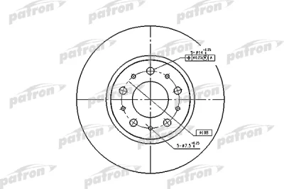 Тормозной диск PATRON PBD1697