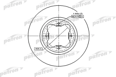 Тормозной диск PATRON PBD2024