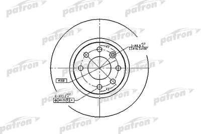 PBD2564 PATRON Тормозной диск