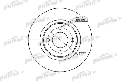 PBD2601 PATRON Тормозной диск