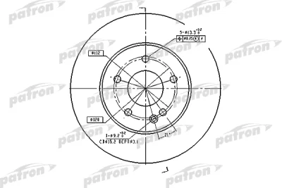 Тормозной диск PATRON PBD2654