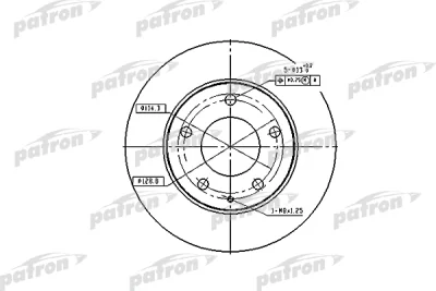 PBD2704 PATRON Тормозной диск