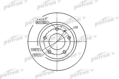 Тормозной диск PATRON PBD2705