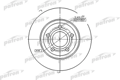 Тормозной диск PATRON PBD2730