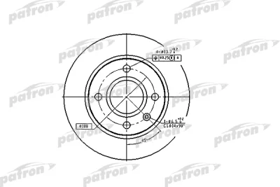Тормозной диск PATRON PBD2753