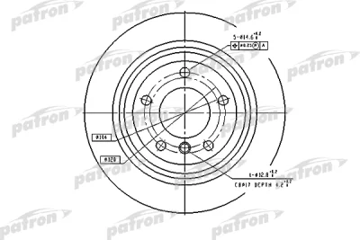 Тормозной диск PATRON PBD2768