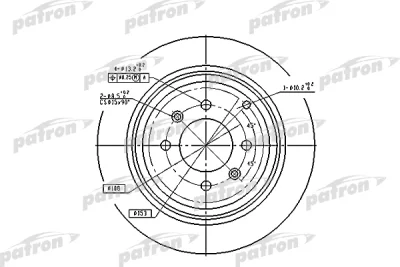 Тормозной диск PATRON PBD2781
