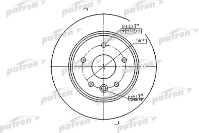 PBD2794 PATRON Тормозной диск