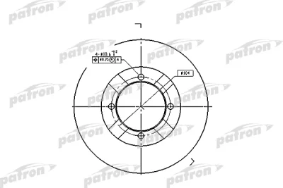 PBD3095 PATRON Тормозной диск