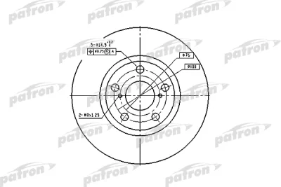 Тормозной диск PATRON PBD4046