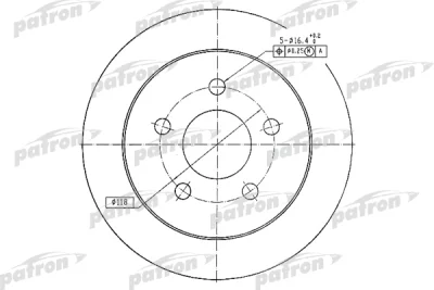 Тормозной диск PATRON PBD4049