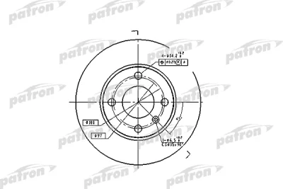Тормозной диск PATRON PBD4050