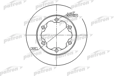 PBD4089 PATRON Тормозной диск