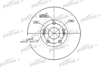 Тормозной диск PATRON PBD4109