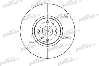 Тормозной диск PATRON PBD4158